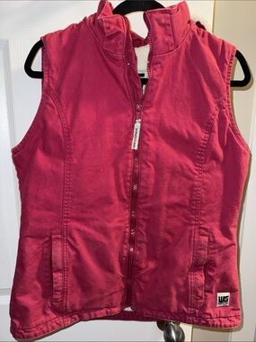 Work King Women’s gear by western style vest size medium Sherpa lined fuchsia M